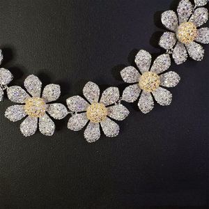 ชุดสร้อยคอและต่างหู2ชิ้นประดับเพชรคิวบิกเซอร์โคเนียสำหรับผู้หญิงชุดเครื่องประดับปาร์ตี้งานแต่งงาน S-0052 - Product Image 4