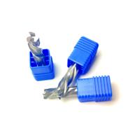 Fraise à queue spirale en carbure triple denture revêtue d'AlTiN pour machine de fraisage CNC, fraisage en escalier, OEM/ODM 65HRC