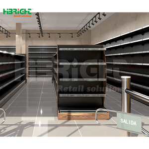 2d 3D ציור חנות קמעונאית אוורור מדף עיצוב מותאם אישית סופרמרקט ירקות מסחרי עם מחזיק סימן - Product Image 2