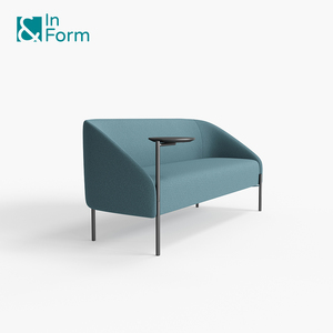 Sofá Italiano Moderno Minimalista de 2 Plazas Tapizado en Tela para Sala de Espera o Recepción de Oficina F910 - Product Image 4