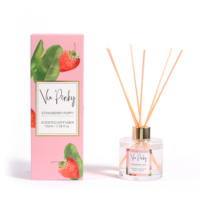 Diffuseur d'ambiance à bâtonnets Via Pinky 100ml, parfum vanille fruitée, en stock