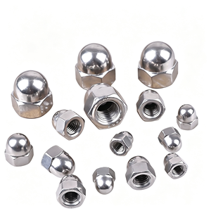 Écrou hexagonal en acier inoxydable GB923, écrou dôme métrique, écrou conique, antirouille pour équipement industriel, fourni par l'usine - Product Image 1