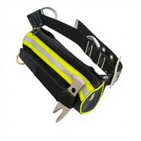 Sac de ceinture multifonction ignifuge pour la lutte contre les incendies et le sauvetage, avec rangement pour corde de sécurité et trousse à outils
