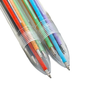 Yusheng Stationery Click Button <b>Ballpoint</b> <b>Pen</b> 6 Colors Plastic Office School Use - Product Image 2