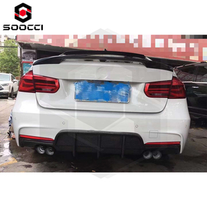 BMW3シリーズF30F35Mスポーツ用カーボンファイバーPHタイプリアディフューザーリップバンパーリップスプリッター325i320i 328i 335i 2012-2019 - Product Image 6