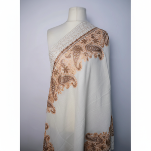 Kashmiri Wool <b>Shawl</b> Elegant Hand Embroidered Winter Stole Cozy <b>Wrap</b> Stylish Accessory for Women Fashion - Product Image 1