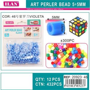 Perline Ilan Art Perler 5x5mm Colore Viola per Artigianato e Progetti Fai-da-Te - Product Image 1