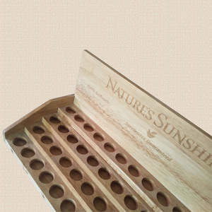 Wooden <b>Display</b> <b>Rack</b> 40x25x30cm Durable Desktop Product Showcase Horizontal Shenzhen Origin - Product Image 4