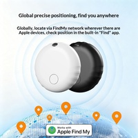 Traceur GPS intelligent certifié MFi Airtags, dispositif de positionnement en temps réel, mini localisateur personnel en plastique pour animaux, voitures, enfants, portefeuilles, avec application