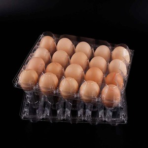 Fabrikdirektpreis 20-Loch RPET PP PVC PET Stoßfester Bruchsicherer Antibeschlag Statischer Kunststoff-Eierkarton Verpackungsbehälter - Product Image 1