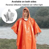 Poncho thermique d'urgence en Mylar pour le camping en plein air, conserve 90% de la chaleur corporelle