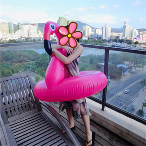 <b>Inflatable</b> Flamingo Swimming Ring 90cm Thickened PVC Pool <b>Float</b> Adult Water Ride For Pool Water Park - Product Image 1