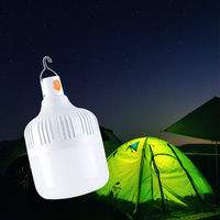 Lampe d'urgence portable adaptée à la maison, au camping, ampoule d'urgence E27 B22, ampoule rechargeable 10W 20W 30W 40W 50W, lumière d'urgence LED