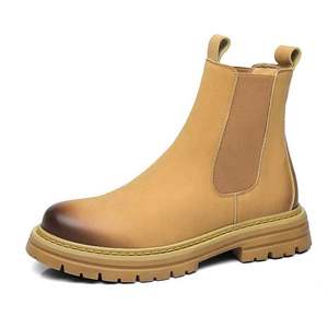 أحذية سلامة جلدية بدون أربطة مع نعل مطاطي مضاد للانزلاق ومقدمة فولاذية بتقنية جوديير - Product Image 1