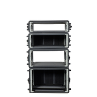 Prix d'usine – Boîtier d'organisation portable antichoc en plastique PE pour amplificateur audio, micro et récepteur, tailles 2U, 3U, 4U, 6U