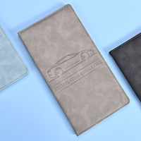 Porte-documents de voiture en cuir PU avec motif de voiture de sport en relief, pour carte d'immatriculation et assurance, plusieurs couleurs