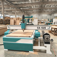 Routeur CNC 4 axes MEOKON Heavy Duty 1325 avec axe rotatif latéral, machine de fraisage CNC industrielle stable pour la sculpture sur bois 3D