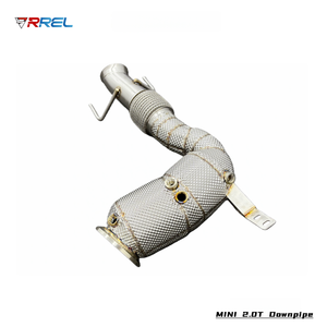 Высокопроизводительный коллектор и даунпайп из нержавеющей стали 304 с катализатором для <span class=keywords><strong>MINI</strong></span> F56/Cabriolet/Cooper S - Спортивная выхлопная система - Product Image 2