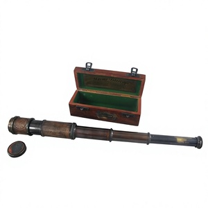 Telescopio de estilo Vintage, caja de madera personalizada, telescopio antiguo embalado, precio barato, recuerdo promocional, telescopio náutico, artículo de regalo - Product Image 1