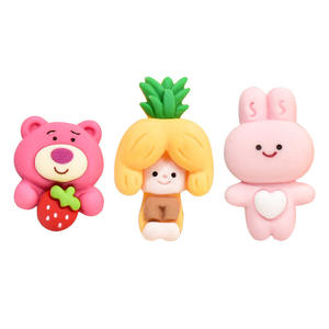 Dessin animé mignon Animal résine accessoires pour bricolage grande Collection avec crème colle pour coque de téléphone épingle à cheveux sac décor Art thème - Product Image 5