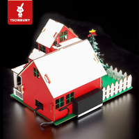 Tscinbuny Design Kit de maison en bois sur le thème de Noël Plus Version pour la programmation Arduino DIY Kit de démarrage éducatif électronique