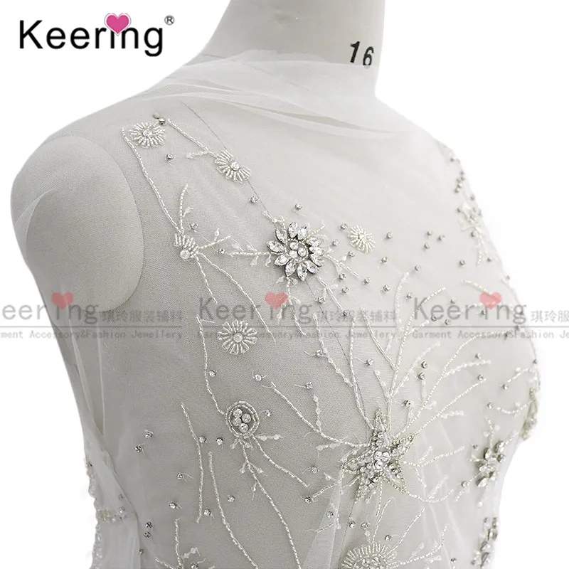 Nieuwe Collectie Wedding Party Dress Shiny Crystal Applique Lijfje-WDP-210