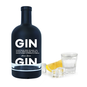 Vente en gros <span class=keywords><strong>de</strong></span> bouteilles <span class=keywords><strong>de</strong></span> whisky, <span class=keywords><strong>de</strong></span> vodka et <span class=keywords><strong>de</strong></span> tequila <span class=keywords><strong>de</strong></span> haute qualité, noires mates et brillantes, 200 ml, 375 ml, 500 ml, 750 ml, bouteilles <span class=keywords><strong>de</strong></span> vin en verre rond transparent - Product Image 5