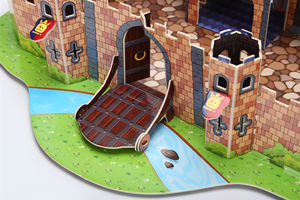 Gioco <span class=keywords><strong>Puzzle</strong></span> 3D Creativo Fai-da-Te con Cartone Grigio per Bambini, Modello Educativo da 51-<span class=keywords><strong>100</strong></span> Pezzi - Product Image 5