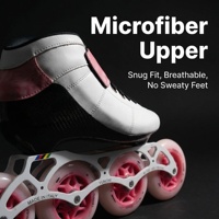 Patins à roulettes de vitesse professionnels - Patins à roulettes en fibre de carbone à 4 roues personnalisés OEM pour adolescents et adultes