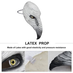 Masque de <span class=keywords><strong>bouche</strong></span> d'aigle en latex pour fête d'<span class=keywords><strong>Halloween</strong></span>, cosplay, masque de médecin de la peste, accessoires de <span class=keywords><strong>maquillage</strong></span>, masque d'aigle en latex caoutchouc - Product Image 4