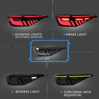 Feux arrière à LED pour Honda Civic 11e génération, feux arrière dynamiques DRL, feux de freinage, feux de recul, clignotants, ensemble de feux arrière à LED