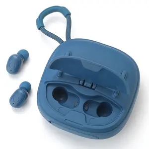 Headphone olahraga luar ruangan 2 in 1 Bass kuat nirkabel in-ear speaker tahan air earphone earbud olahraga dengan Speaker