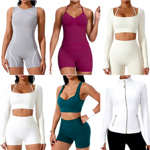 Diseño con costuras que realzan la figura y ajuste ceñido, elegante cuello halter en V y ajuste <span class=keywords><strong>de</strong></span> cobertura total, manga asimétrica única y corte recortado. - Product Image 2