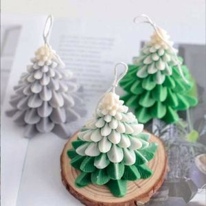Moule en silicone DIY pour bougies en résine, thème Noël (Sapin, Bonhomme de neige, Cèdre, Cône de pin), outils de pâtisserie en caoutchouc de qualité alimentaire - Product Image 2