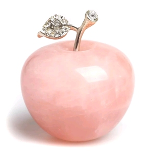 <span class=keywords><strong>Pomme</strong></span> de cristal de quartz rose naturel rose en gros pour cadeaux de Noël pour la décoration - Product Image 1