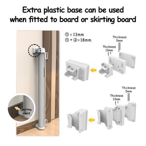 Barrière de sécurité rétractable en fer robuste et innovante pour bébé, multifonction, certifiée ISO9001, pour escaliers, 53x45 - Product Image 5