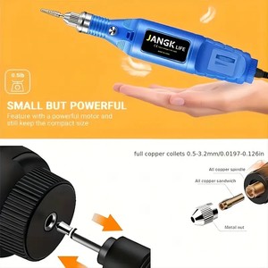 Kit d'Outils Rotatifs 58 Pièces pour Bricolage et Projets DIY, Accessoires Multi-Outils Incluant une <span class=keywords><strong>Mini</strong></span> Meuleuse Électrique sur Batterie - Product Image 5