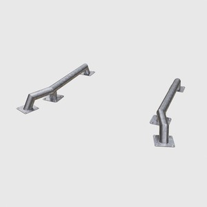 EASY.PARKING Guías de Rueda para Estacionamiento de Camiones - Tubos de Acero Galvanizado d133mm/d168mm, Modelo EASLN133.SX/DX-2P.Z - Product Image 5