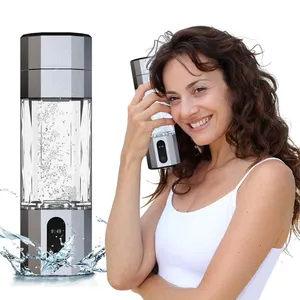 Générateur d'hydrogène portable non électrique, filtre à eau, ioniseur, 8000PPB, eau pure riche en H2, <span class=keywords><strong>alcaline</strong></span>, bouteille de 200 ml sans BPA, à boire - Product Image 1
