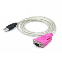 Cable USB 2.0 a Puerto Serie RS232 de 1.5M, Carga Rápida de 3A, Material de Cobre Puro, Cubierta de PVC, Blindaje Trenzado para Uso con Cámara y Computadora