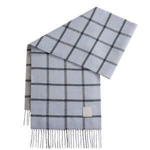 2025 nouveauté automne hiver <span class=keywords><strong>laine</strong></span> <span class=keywords><strong>tricot</strong></span> Plaid écharpe unisexe polyvalent chaud et épaissi haut de gamme <span class=keywords><strong>Snood</strong></span> femmes frange châle - Product Image 5