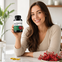Capsules de berbérine OEM, cannelle de Ceylan, chlorhydrate de berbérine, suppléments pour le métabolisme des adolescents, adaptés aux antioxydants et à l'énergie