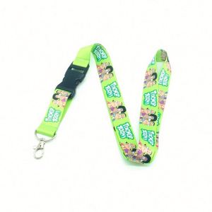 Golden Supplier Orange Jacquard Bamboo <b>Id</b> Card <b>Holder</b> Wallet Rhinestone Work <b>Id</b> Card Lanyard With Woven Keychain - Product Image 5