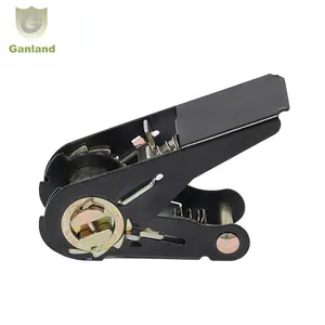 25毫米重型金属黑色棘轮修剪夹皮带凸轮扣