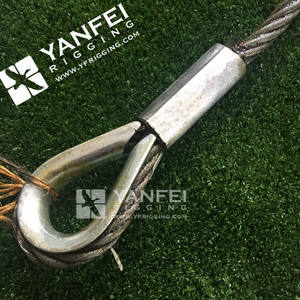 鋼亜鉛メッキシングルレッグワイヤーロープスリング工場直接バルクケーブル、亜鉛メッキ鋼線 - Product Image 4