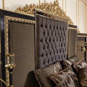 Роскошный очень большой каркас кровати в турецком стиле классический широкий экран для кровати из драгоценного дерева Калифорнийский каркас для кровати - Product Image 3