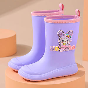 รองเท้าบูทกันฝนสำหรับเด็กทำจาก PVC, สำหรับทุกเพศกันน้ำทนทานกันลื่นปรับได้ - Product Image 6