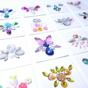 Lindas pegatinas decorativas DIY para pintar tatuajes <span class=keywords><strong>en</strong></span> cejas, cara y <span class=keywords><strong>frente</strong></span> para niñas, adolescentes y niños. - Product Image 4