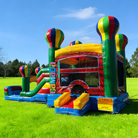Château Gonflable Commercial avec Toboggan et Piscine à Eau pour Fêtes et Jeux de Rebond