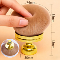 Pinceau de fond de teint végétalien professionnel personnalisé, service en 3 jours, manche métallique durable, tête ronde, pinceau de maquillage haut de gamme, fournisseur en gros